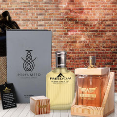 SPECIAL COMBO OFFER: WINGS: (120ml EDP) Manly Perfume + FREEDOM (100ml EDP) Masculine Perfume + A Smart Handsfree FREE <p style="font-size:15px; color: green;">Lasts 6-8 Hours</p>
